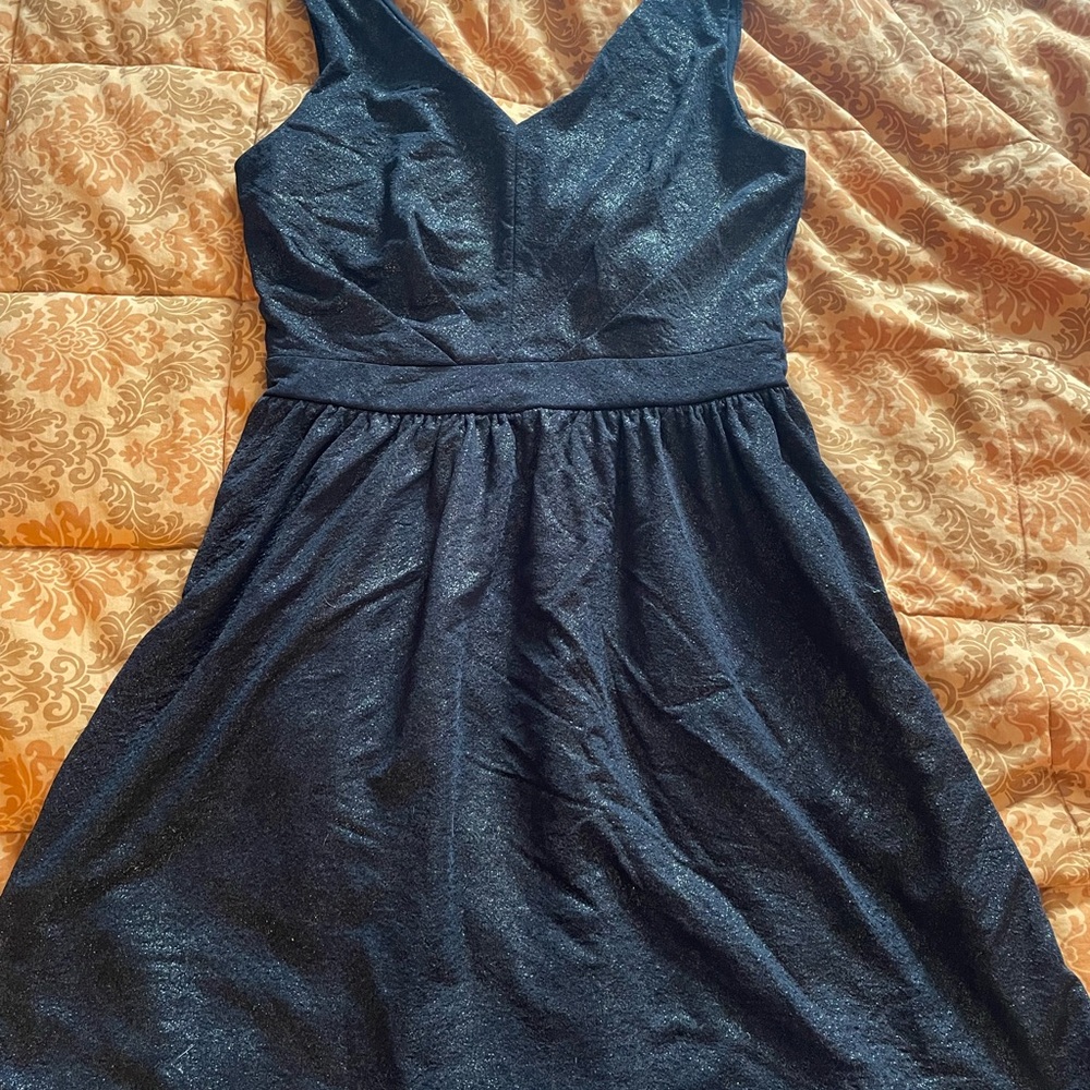 One Clothing Shimmering Black Mini Dress